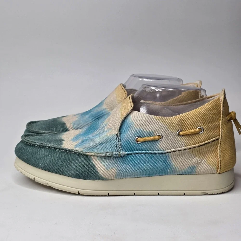 Sperry Tie-Dye Moc-Sider Women's Shoes Size 8.5 Multi Canvas‎ Slip-on Loafers
